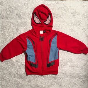 Marvel Red and Blue Spider Hero Kids Costume Hoodie